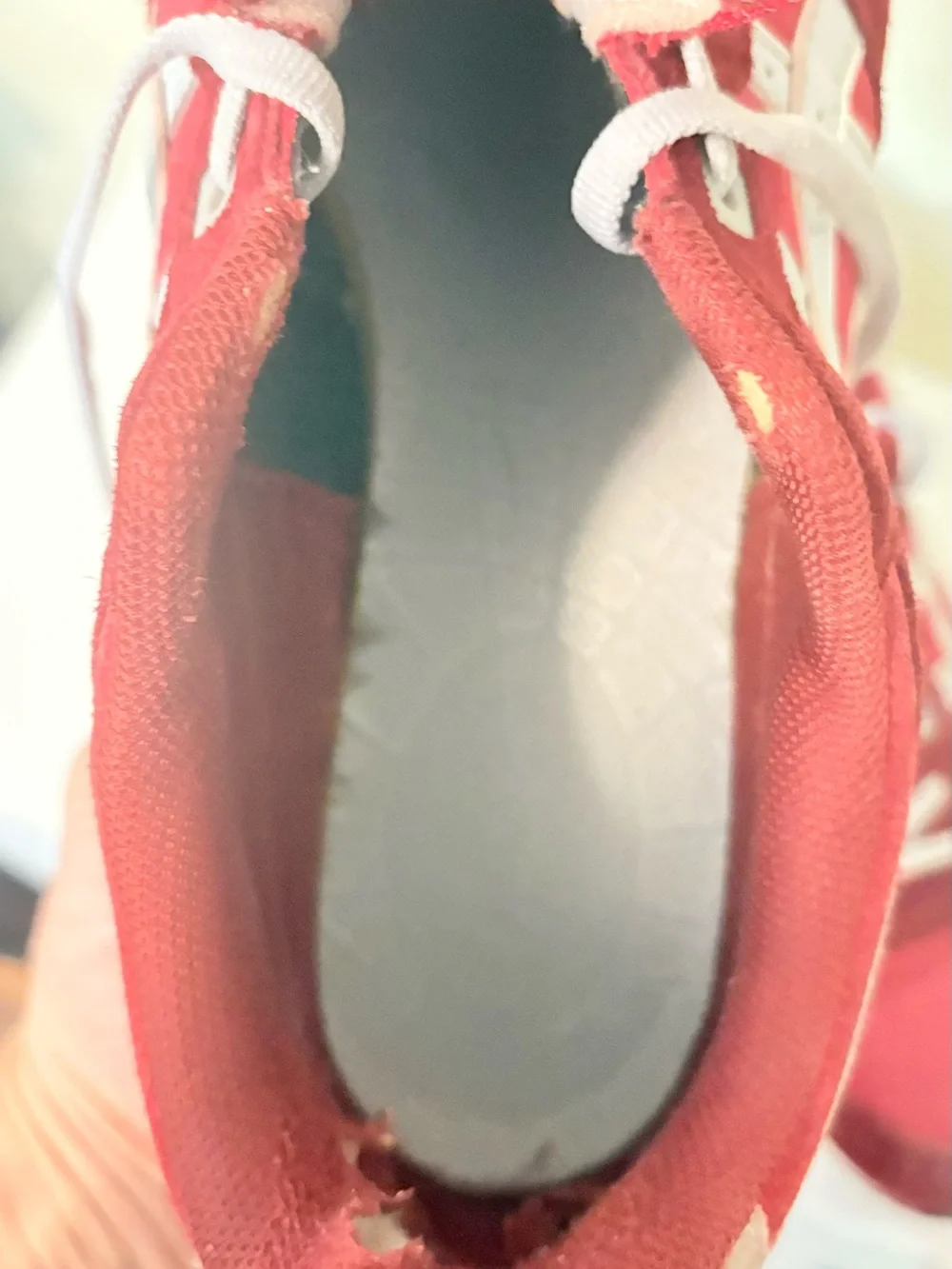 Vintage ASICS Red Suede & Mesh Sneakers